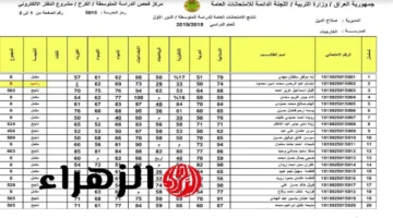 ظهرت رسميًا.. استعلم الآن عن نتائج السادس الإعدادي 2025 الدور الثاني بالاسم ورقم الجلوس 1